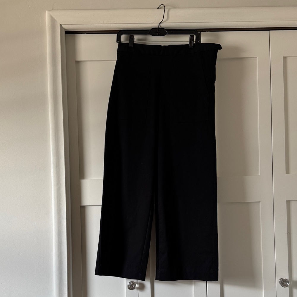Prologue Black Wide-Leg High-Rise Pants
